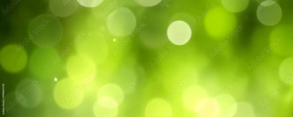 a blurred green background with white and yellow circular bokeh effects, creating a soft, dreamy effect a blurred green background with white and yellow circular bokeh effects, creating a soft, dreamy effect