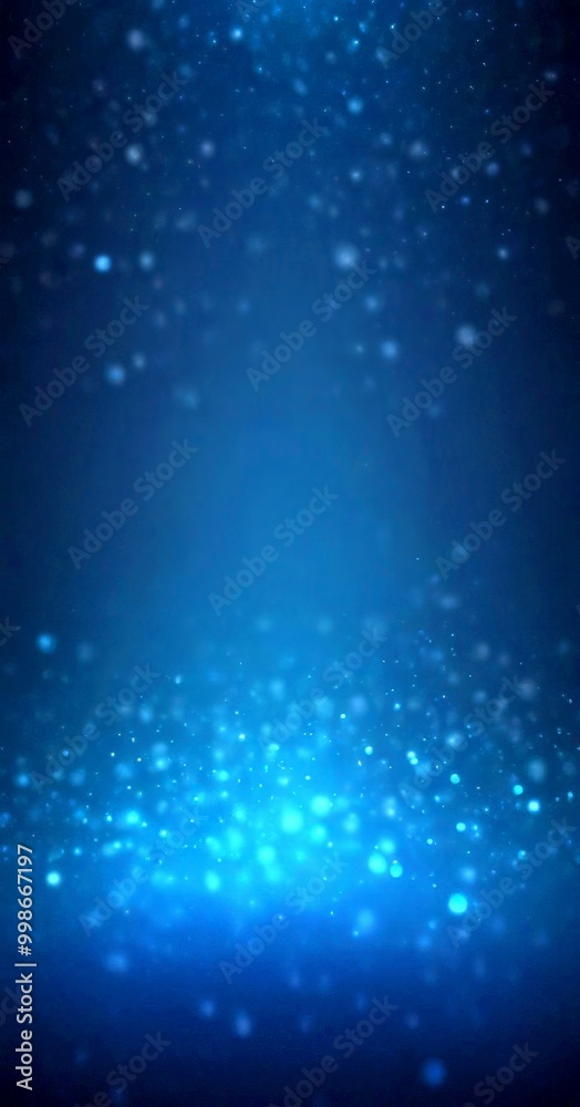 Fototapeta premium a dark blue background with a multitude of small, white dots scattered throughout, creating a sense of depth and dimension The dots appear to be
