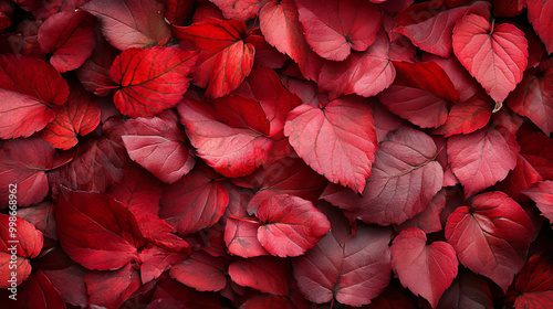 Background of red fall leaves   