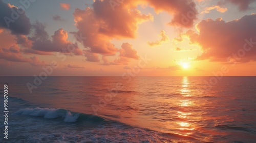 Today banner with sunrise over the sea with word Today written in middle