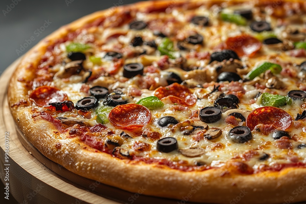 Loaded Pepperoni and Veggie Pizza Loaded Pepperoni and Veggie Pizza