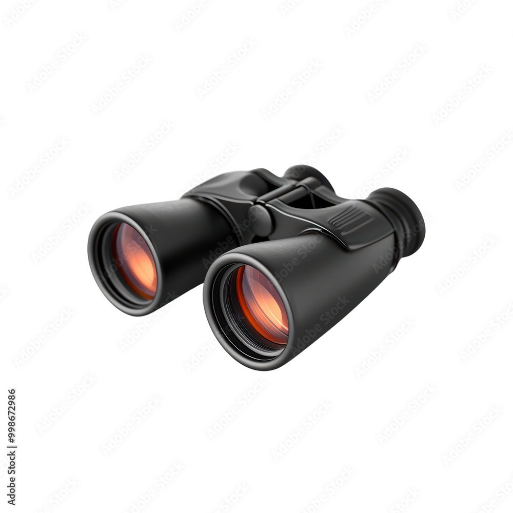 High-Quality Black Binoculars with Orange Lenses for Outdoor Activities and Wildlife Observation High-Quality Black Binoculars with Orange Lenses for Outdoor Activities and Wildlife Observation