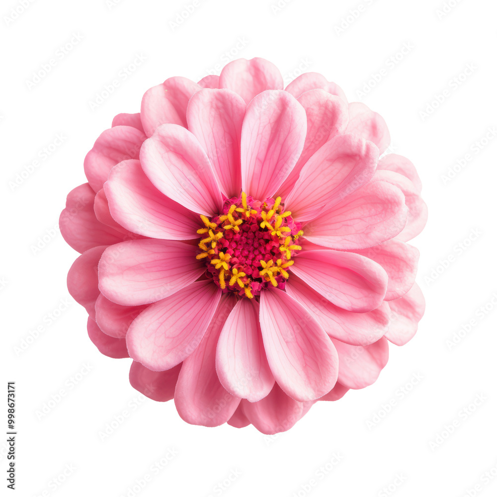 Vibrant pink zinnia flower close-up Vibrant pink zinnia flower close-up