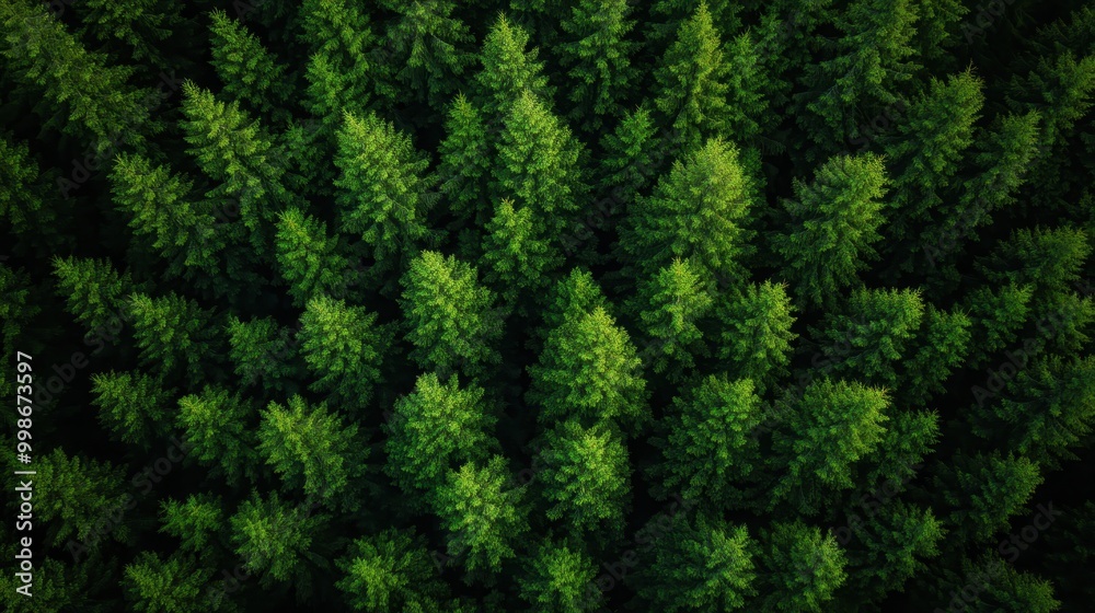 Top-down aerial view focusing on the vibrant green tops of pine trees, highlighting the dense and verdant nature of the forest with an emphasis on their lushness. Top-down aerial view focusing on the vibrant green tops of pine trees, highlighting the dense and verdant nature of the forest with an emphasis on their lushness.