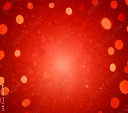 a red background with scattered orange and white circles, creating a bokeh effect The does not contain any discernible text or countable objects photo