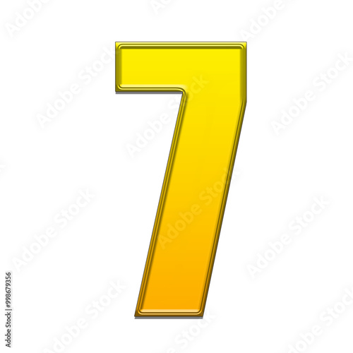 3d golden number 7