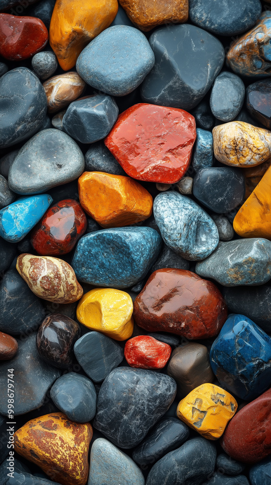 Pebble top view colorful pebble background Pebble top view colorful pebble background