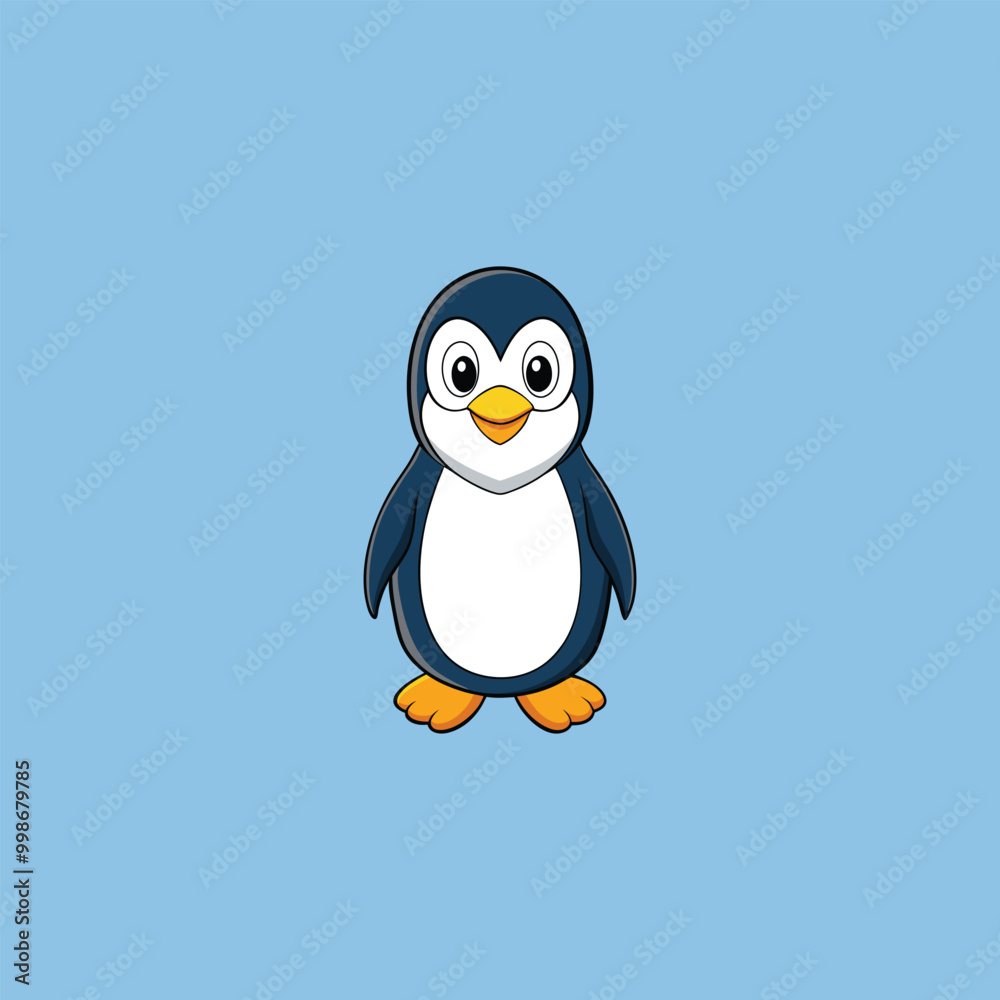 penguin on the snow penguin on the snow