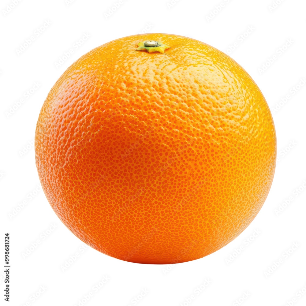 Fresh, vibrant orange fruit on a transparent background Fresh, vibrant orange fruit on a transparent background