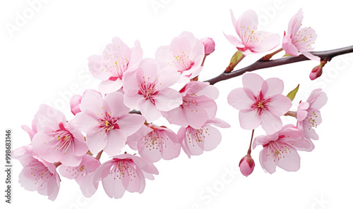 PNG Blossom flower cherry plant.