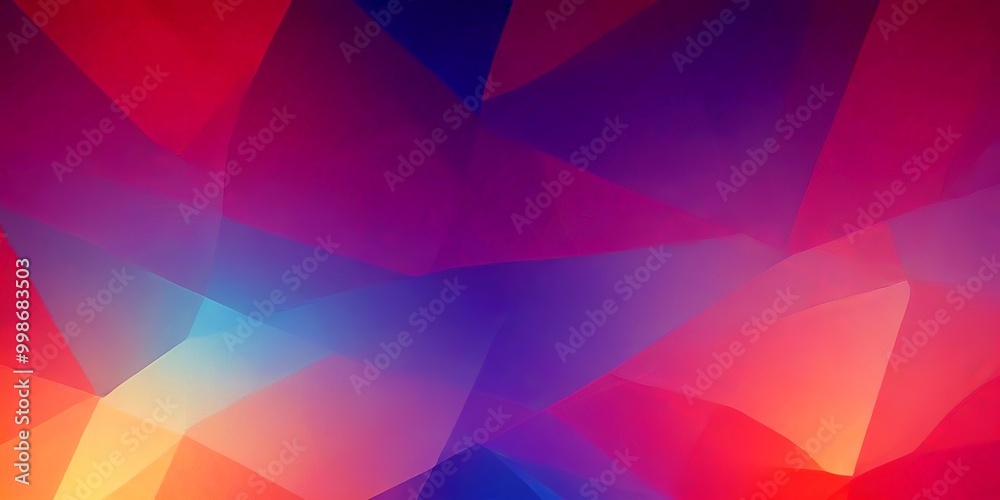 a vibrant abstract background composed of overlapping triangular shapes in various shades of red, orange, purple, and blue The overlapping shapes create a dynamic and a vibrant abstract background composed of overlapping triangular shapes in various shades of red, orange, purple, and blue The overlapping shapes create a dynamic and