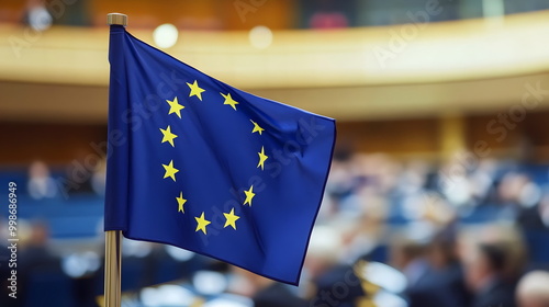 European Union Flag Symbol National Identity Unity Cooperation Democracy photo