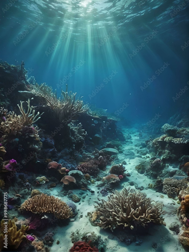Fototapeta premium coral reef in sea
