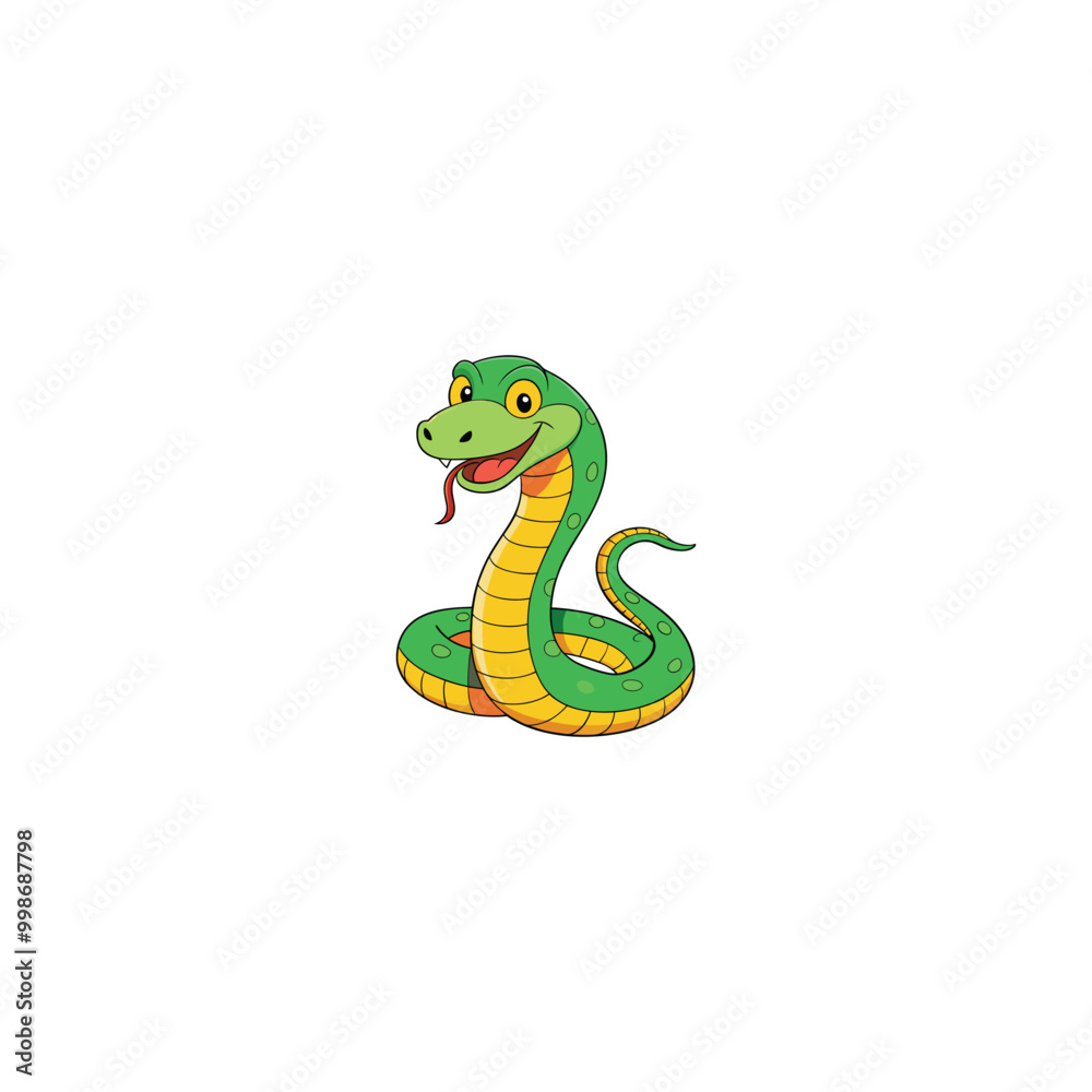 green snake isolated on white green snake isolated on white