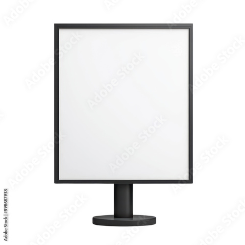 Blank advertising billboard for customizable promotions