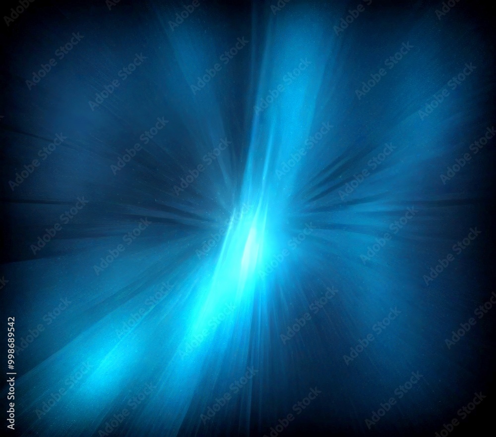 Fototapeta premium a dark blue background with a radiant blue light emanating from the center, creating a striking visual effect