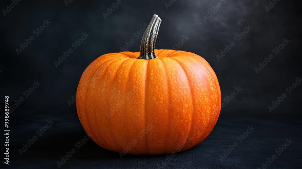 Pumpkin on black backdrop Pumpkin on black backdrop
