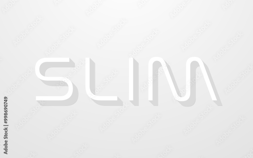 Slim shadow editable text effect Slim shadow editable text effect