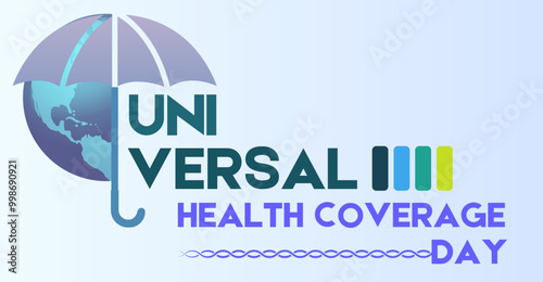 Universal Health Coverage Day, campaign or celebration banner design