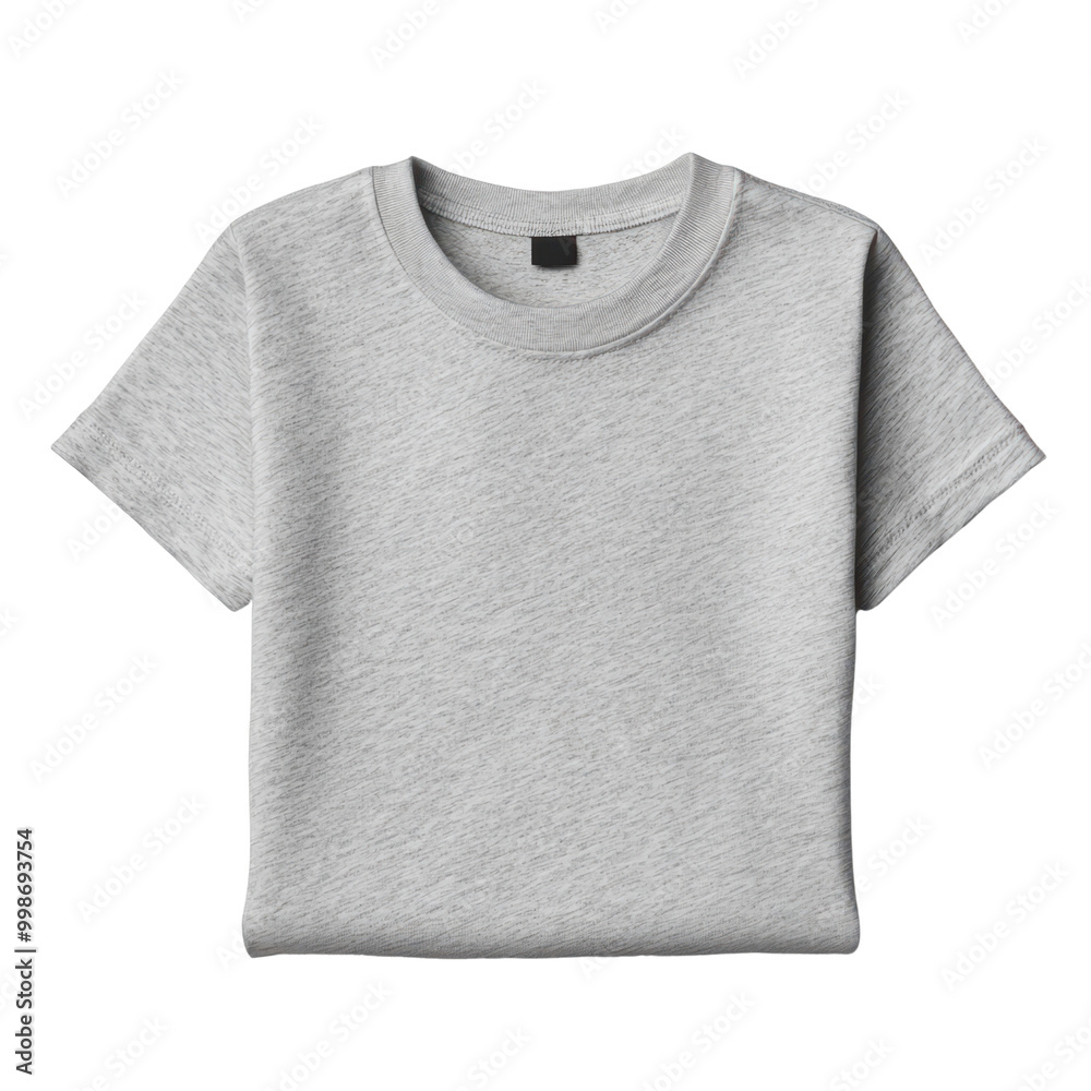 Plain Gray T-Shirt on transparent background Plain Gray T-Shirt on transparent background