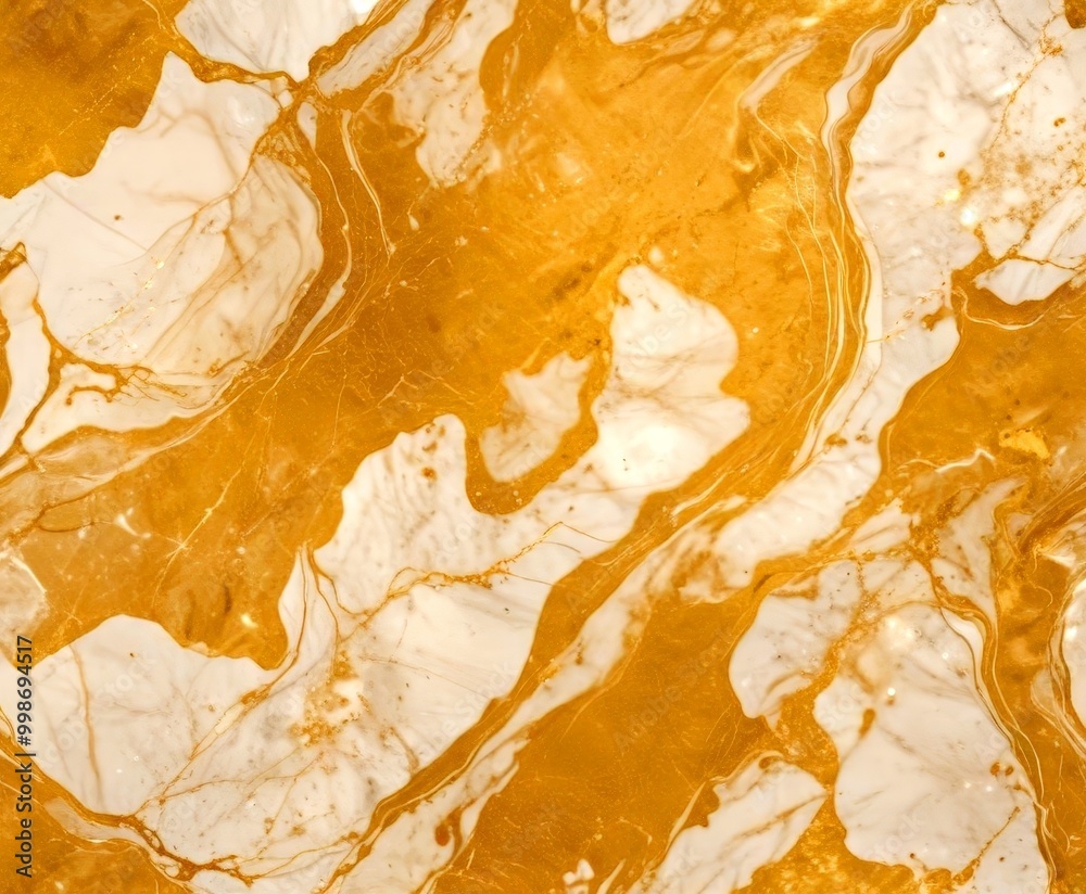 a close-up view marble surface with a swirling pattern of gold and white hues, creating a sense of movement and depth a close-up view marble surface with a swirling pattern of gold and white hues, creating a sense of movement and depth