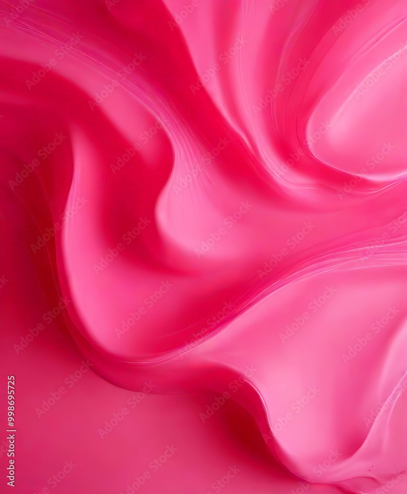 a close-up view pink fabric with a flowing, wavy texture The fabric appears to be made soft, silky material, and taken from a slightly elevated a close-up view pink fabric with a flowing, wavy texture The fabric appears to be made soft, silky material, and taken from a slightly elevated