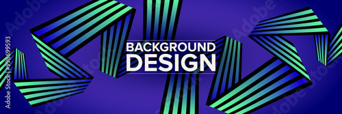 Modern abstract background for presentation design, dynamic shapes composition. Vector illustration