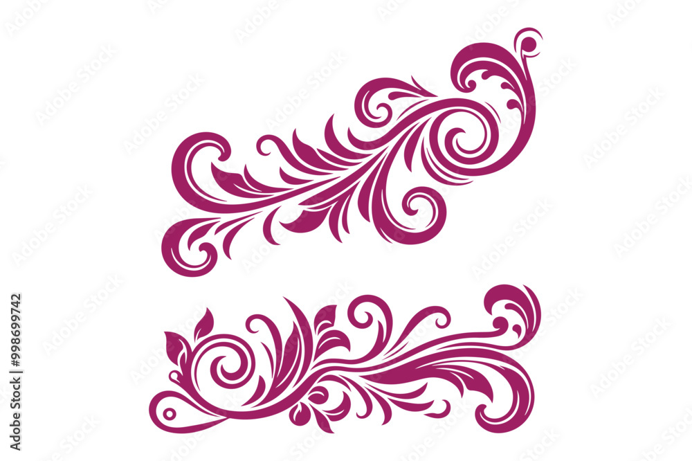 Decorative Border Element Vector Design Decorative Border Element Vector Design