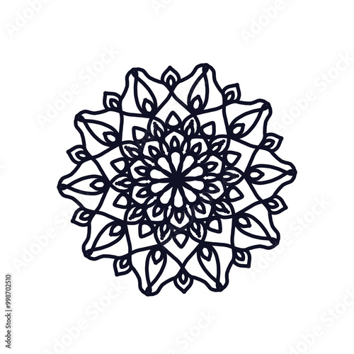 Beautiful Mandal design, Floral Mandala art design 