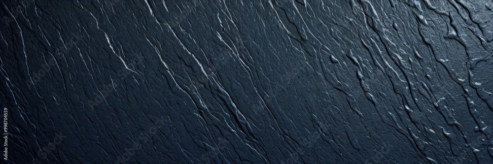 Naklejka premium a close-up view textured surface, likely a dark-colored material, with a diagonal pattern of lines and curves