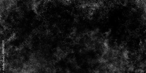 Abstract gray smoke overlays realistic dust and white natural effect pattern on black.Realistic white cloud or smoke. white cloud and black sky textured background. vapor, fog overlay on black.