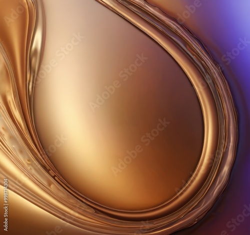 a close-up view golden liquid, possibly oil or caramel, with a smooth, curved surface The golden hue of the liquid is reflected in the background, creating a warm photo