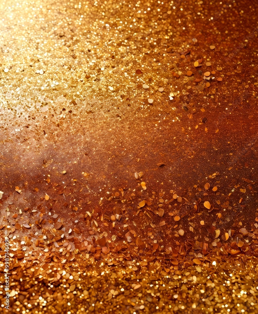 a close-up view textured surface with a golden glittery effect, resembling a glittery or glittery gold surface a close-up view textured surface with a golden glittery effect, resembling a glittery or glittery gold surface