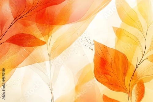 autumn abstract background with organic lines and textures on white background. Autumn floral detail and texture. Abstract floral organic wallpaper background illustration