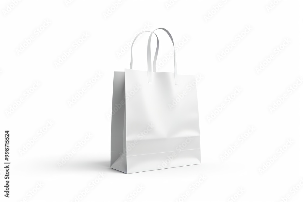 a close up of a white bag on a white surface a close up of a white bag on a white surface