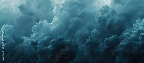 Dramatic Stormy Dark Cloudy Sky Natural Photo Background