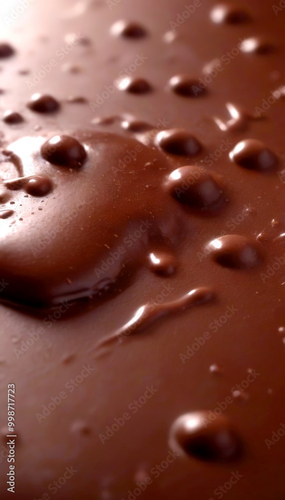 Close-up of chocolate with water droplets on a dark background Close-up of chocolate with water droplets on a dark background
