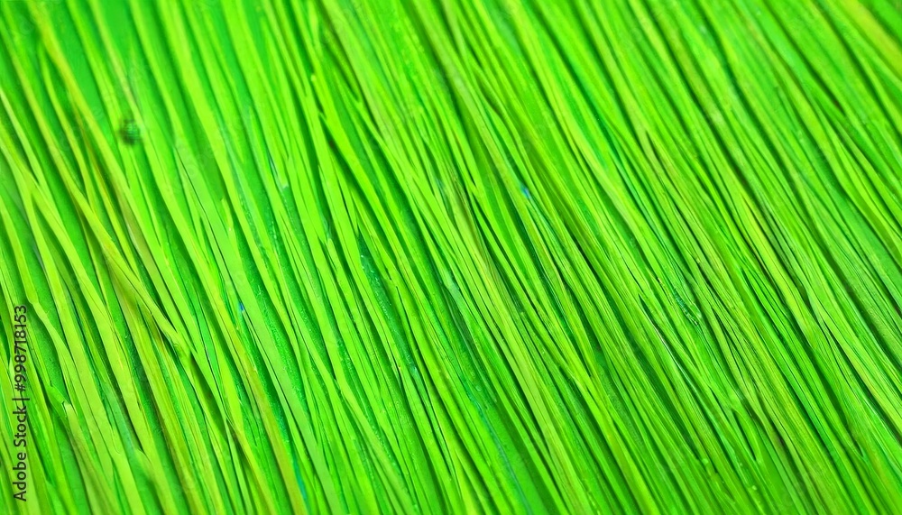 Close-up textured green grass surface, with water droplets visible on the blades Close-up textured green grass surface, with water droplets visible on the blades