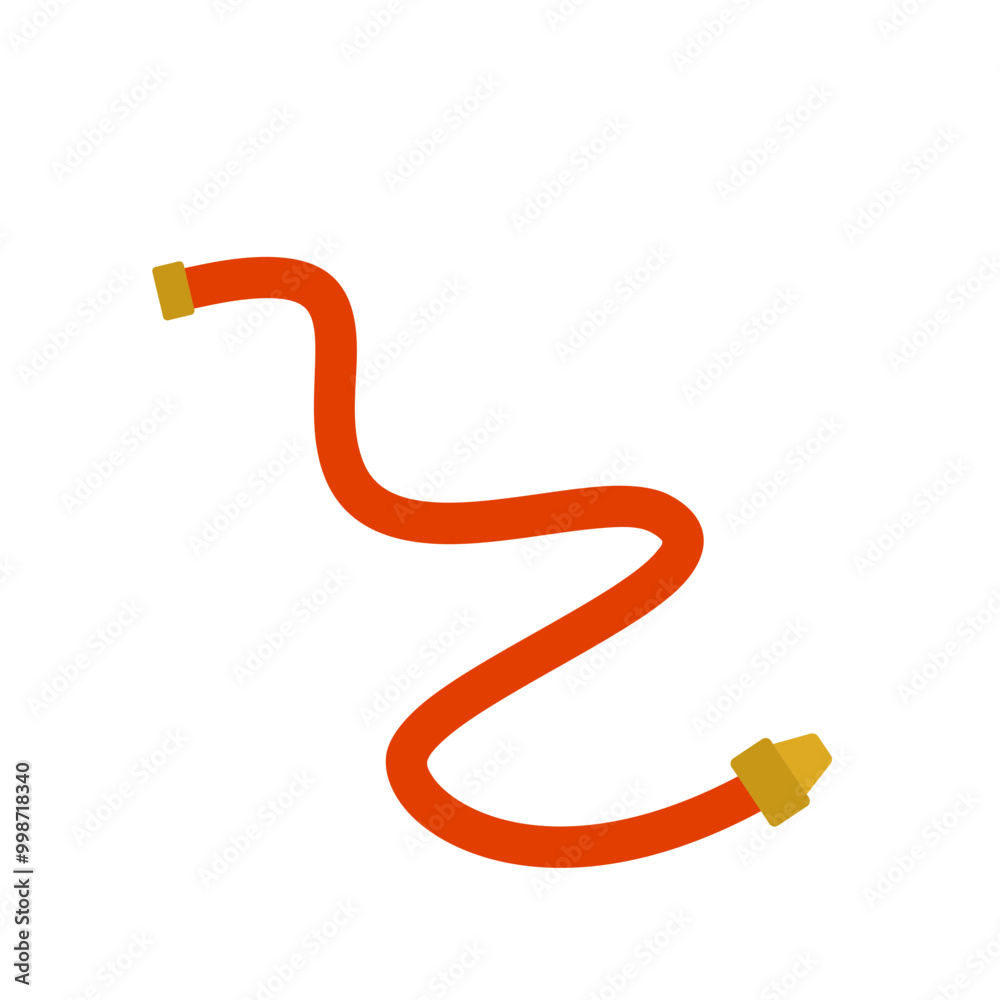Garden hose cartoon. irrigation tools, summer sprinklers, pipe maintenance garden hose signs. Vector illustration Garden hose cartoon. irrigation tools, summer sprinklers, pipe maintenance garden hose signs. Vector illustration