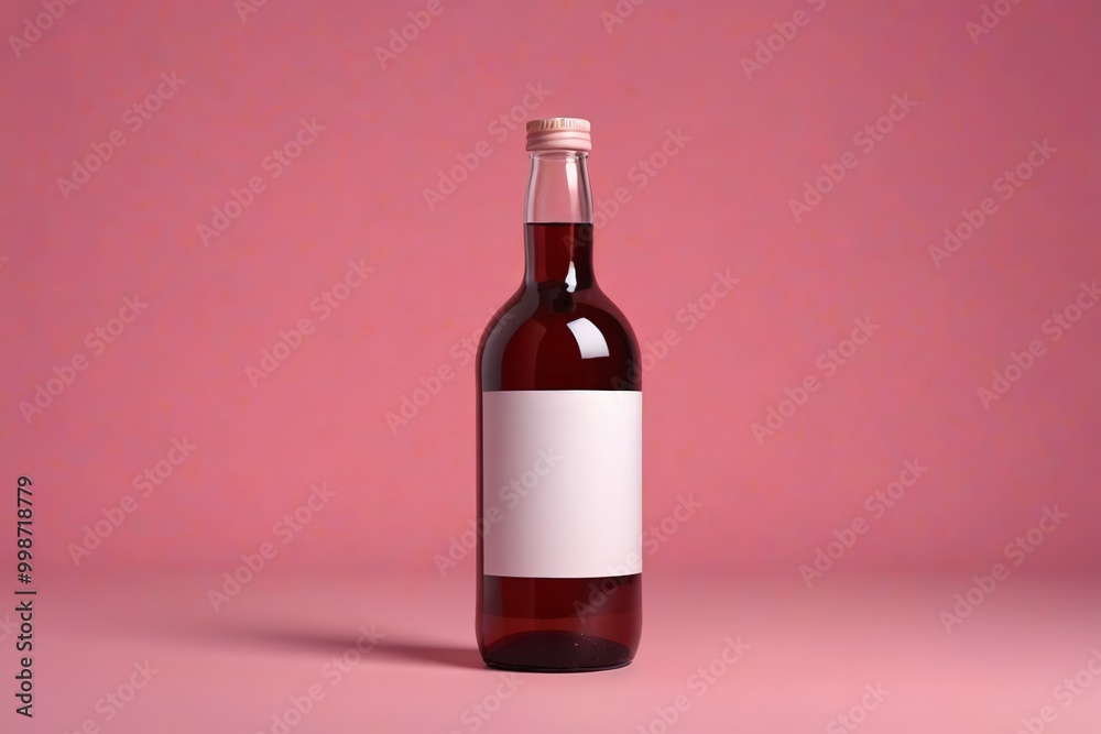 a close up of a bottle of wine with a blank label a close up of a bottle of wine with a blank label