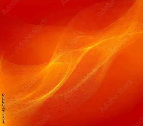 a vibrant abstract composition of orange and red hues, with a wave-like pattern and a subtle gradient effect photo