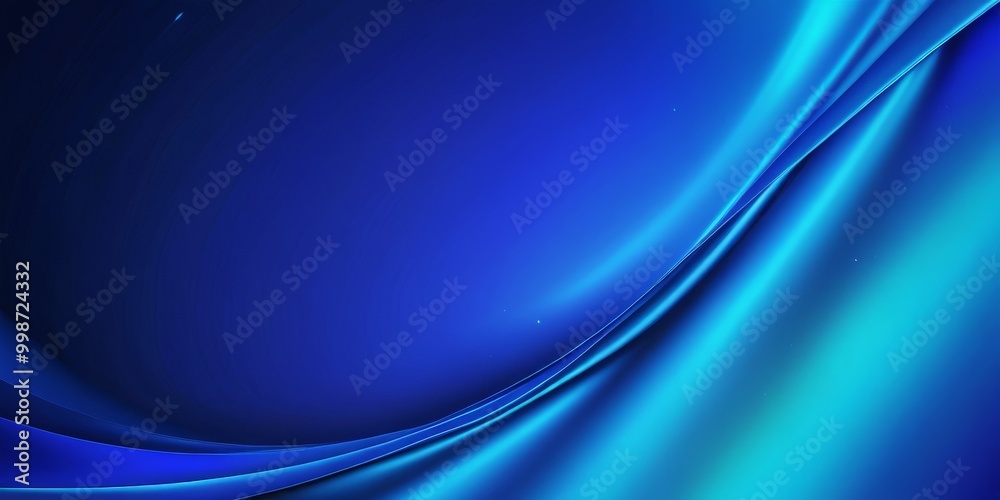a gradient of blue hues, transitioning from a deep navy at the top to a lighter shade at the bottom The gradient is composed of curved lines, creating a sense of movement