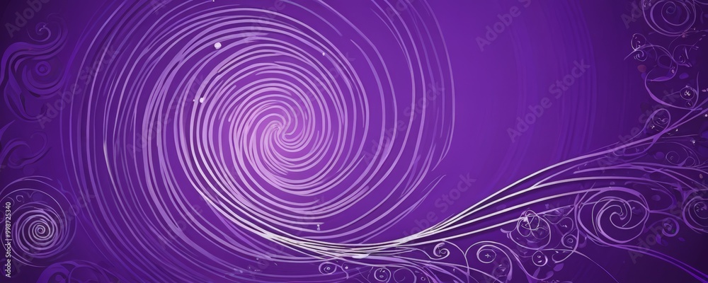 a purple spiral pattern with white swirls and lines, creating a sense of movement and energy a purple spiral pattern with white swirls and lines, creating a sense of movement and energy