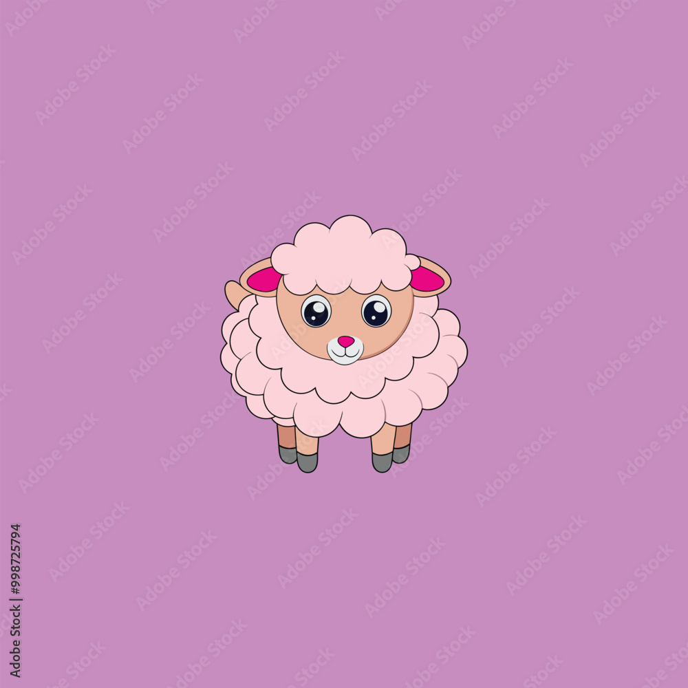 Cartoon cute baby sheep Cartoon cute baby sheep