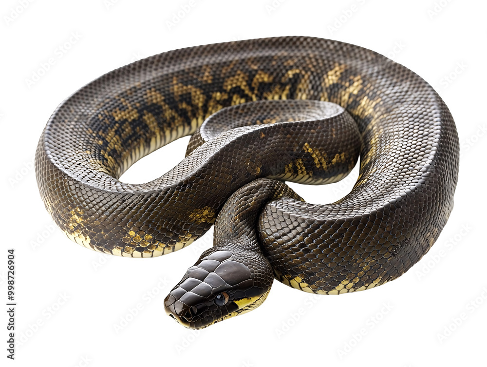 a snake coiled up on a white background a snake coiled up on a white background