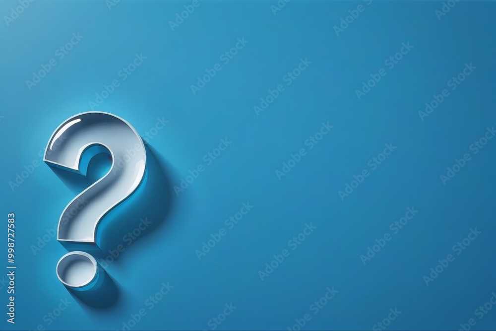 a close up of a question mark on a blue background a close up of a question mark on a blue background