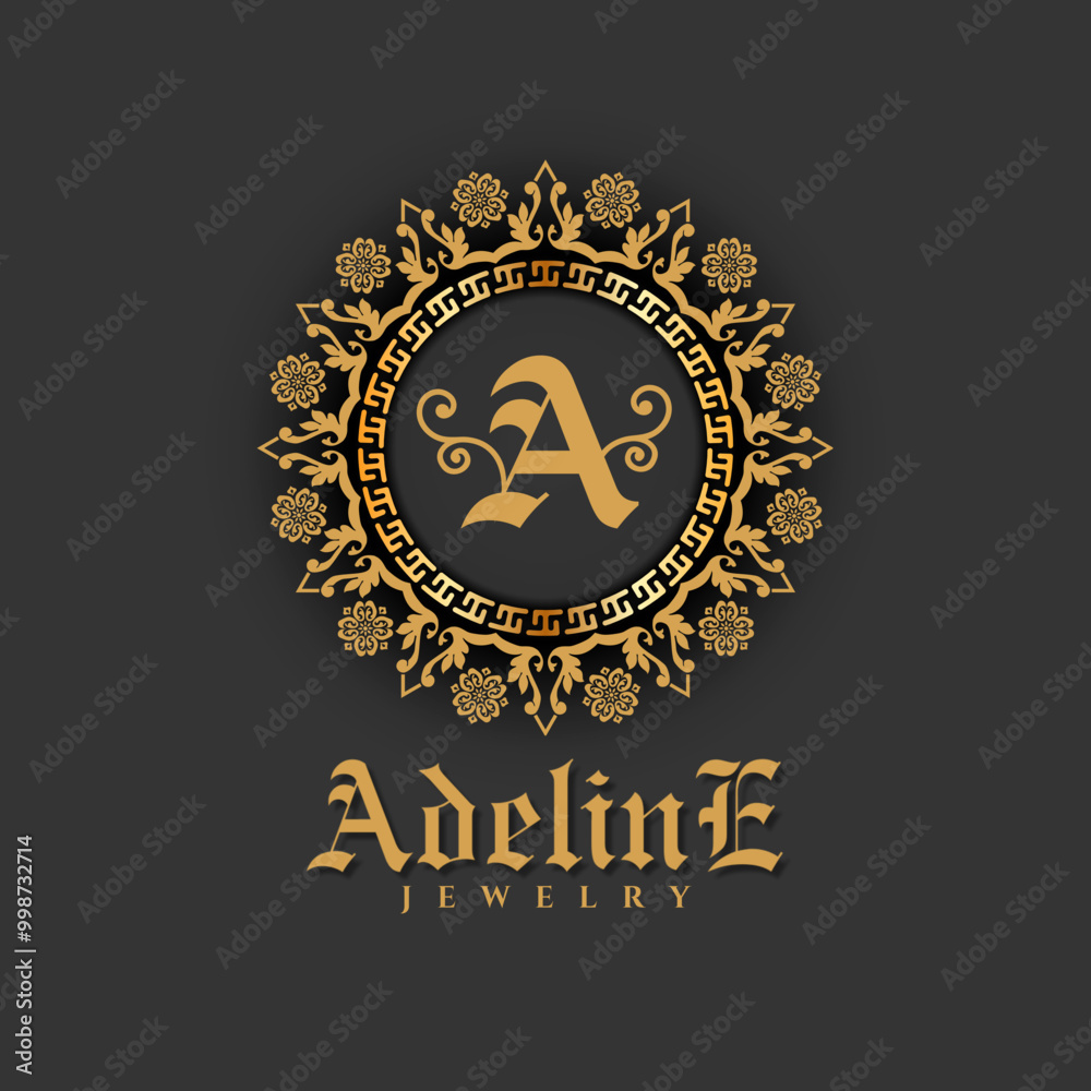 Naklejka premium gold medal with ribbon