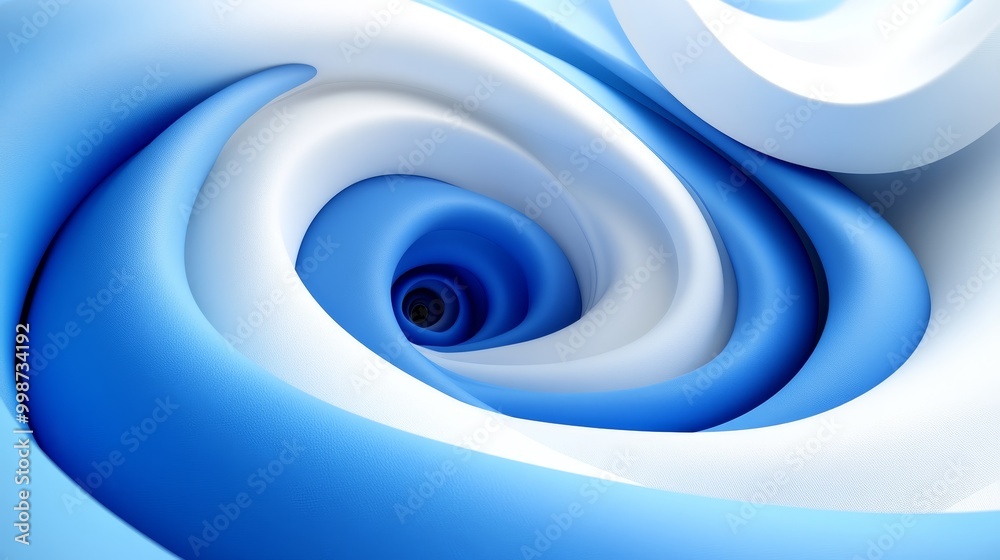 Abstract swirl in blue and white colors, creating a dynamic sense of movement and flow. Perfect for modern design concepts. Abstract swirl in blue and white colors, creating a dynamic sense of movement and flow. Perfect for modern design concepts.