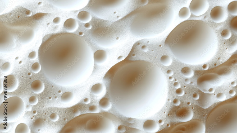 An abstract background featuring soft, round bubbles in a creamy texture, ideal for design and artistic projects. An abstract background featuring soft, round bubbles in a creamy texture, ideal for design and artistic projects.