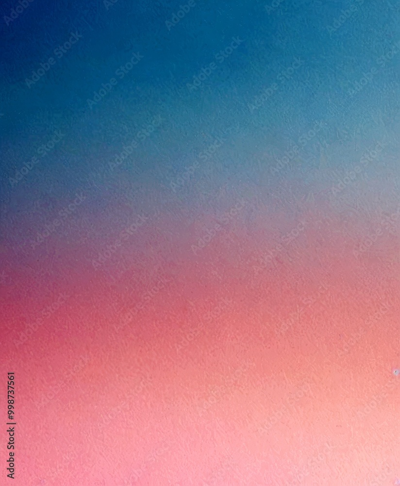 Fototapeta premium a gradient background transitioning from a deep blue at the top to a soft pink at the bottom, creating a serene and calming atmosphere